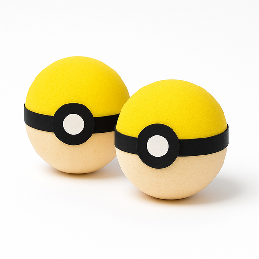 Pokéball Bath Bomb with blind surprise figure toy inside!