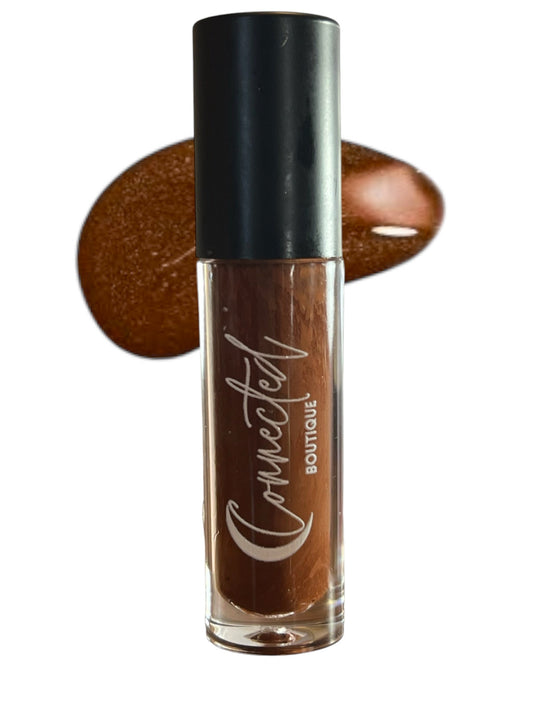 Kiss - Honey-Scented Brown Lip Gloss – Warm Flavor & Shine
