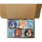 4 Piece Hand-painted Sonic Bath Bomb Gift Boxed Set