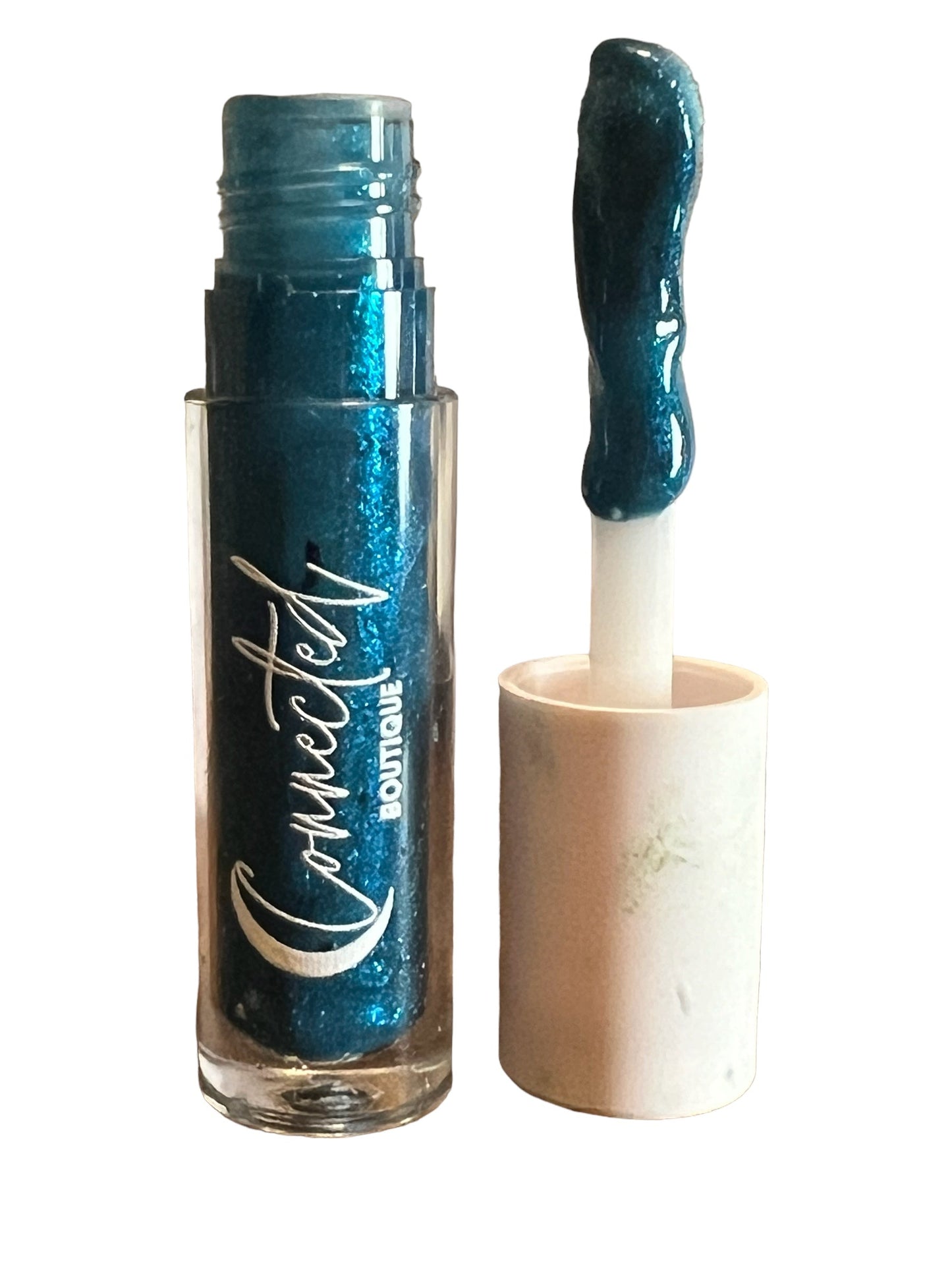 80s- Turquoise Duochrome Lip Gloss – Vanilla‑Scented Cool Shine