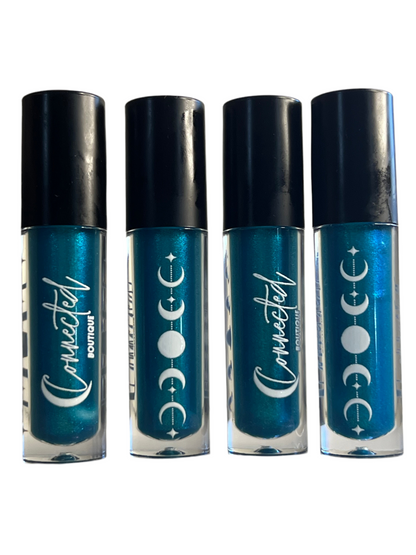 80s- Turquoise Duochrome Lip Gloss – Vanilla‑Scented Cool Shine