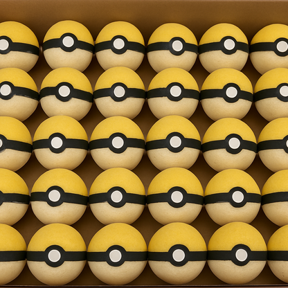 Pokéball Bath Bomb with blind surprise figure toy inside!