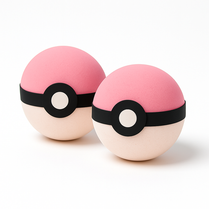 Pokéball Bath Bomb with blind surprise figure toy