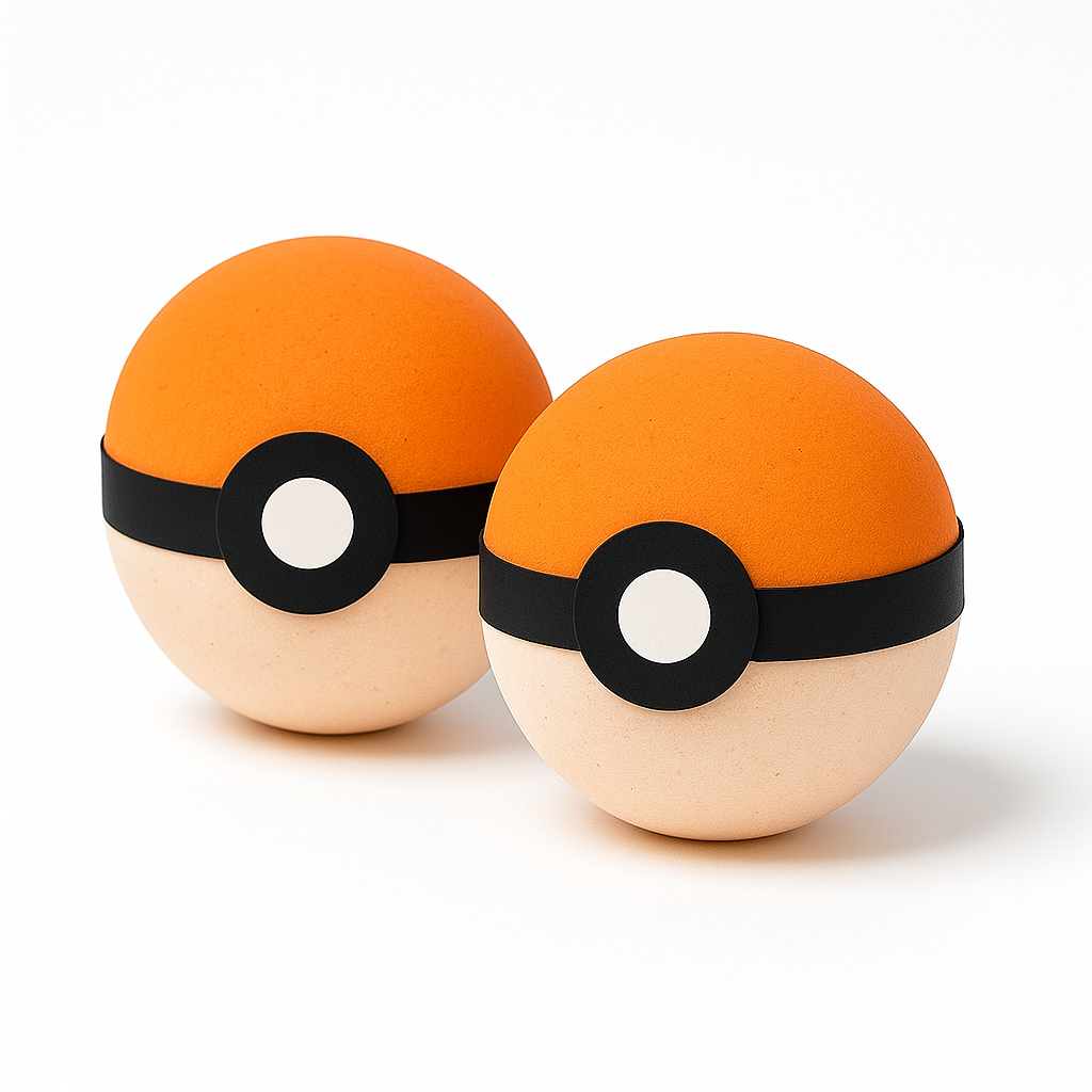 Pokéball Bath Bomb with blind surprise figure toy
