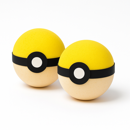 Pokéball Bath Bomb with blind surprise figure toy