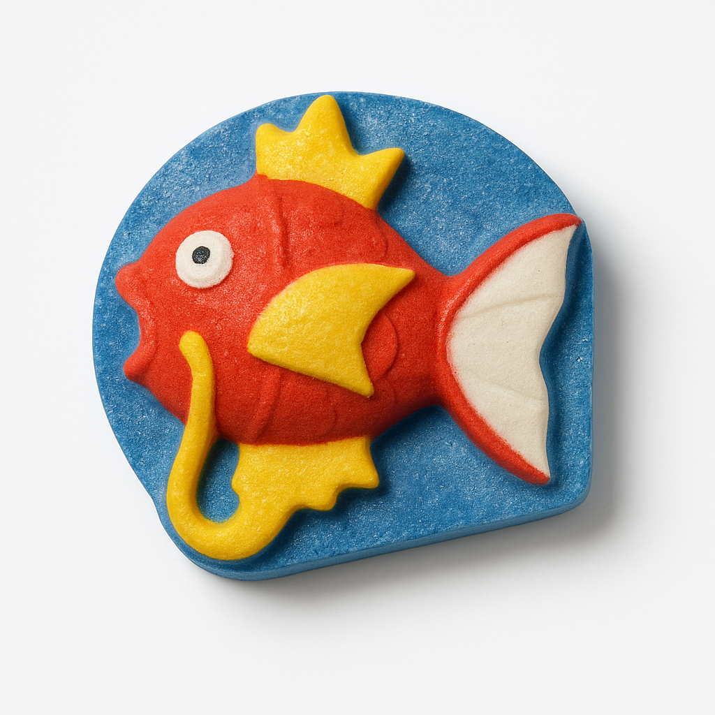 Magical Carp Fish Anime Gaming Fighter Character with surprise toy