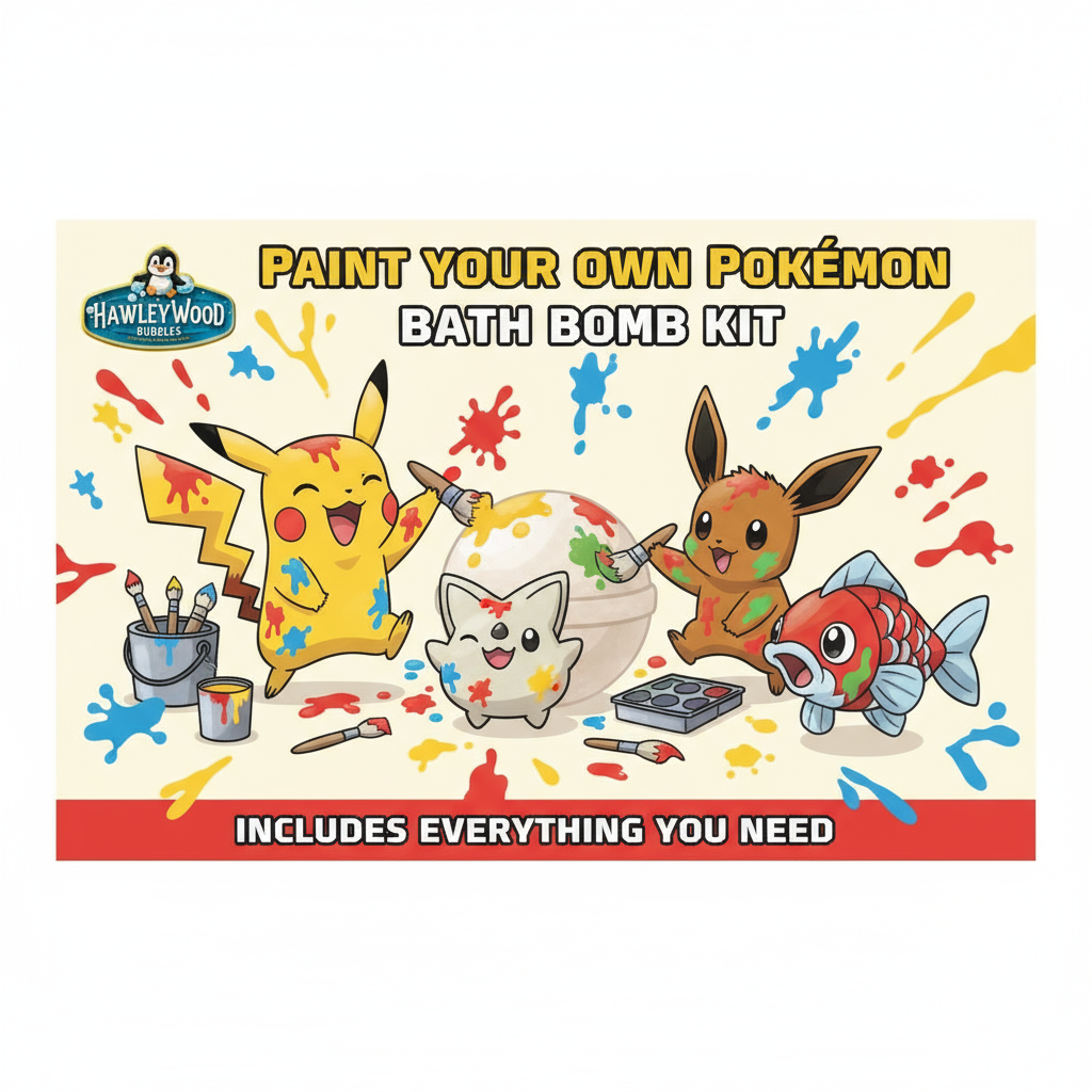 Pokéball Collection 6-Piece Bath Bomb Gift Set — Core Colors with Surprise Toys Inside!