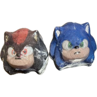 4 Piece Hand-painted Sonic Bath Bomb Gift Boxed Set