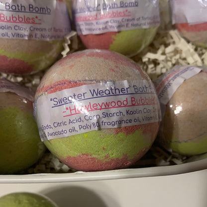 “Sweater Weather” Bath Bomb