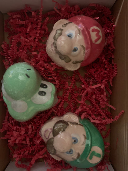 Mario Bros. Character Bath Bombs