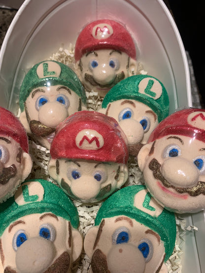 Mario Bros. Character Bath Bombs