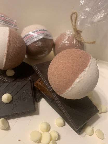 Chocolate & Vanilla Bath Bombs