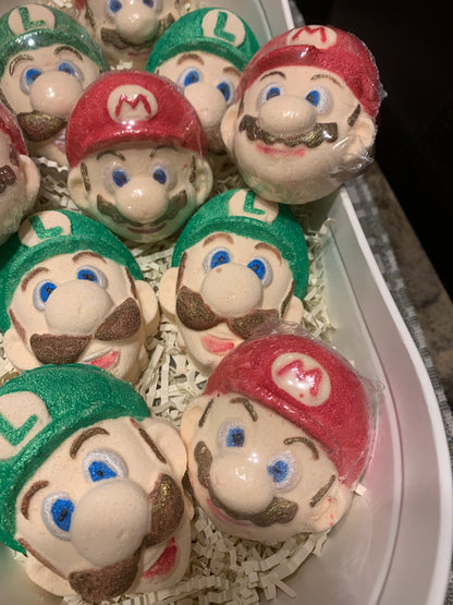 Mario Bros. Character Bath Bombs