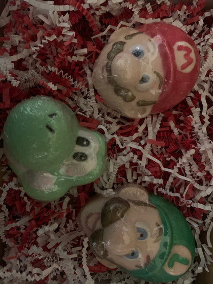 Mario Bros. Character Bath Bombs