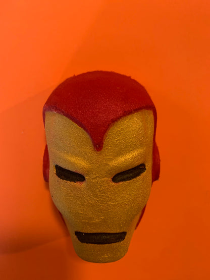 Masked Suited Man of Iron Hero Avenge Character Bath Bomb with surprise inside