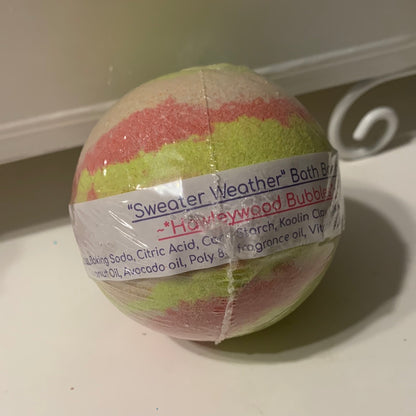 “Sweater Weather” Bath Bomb