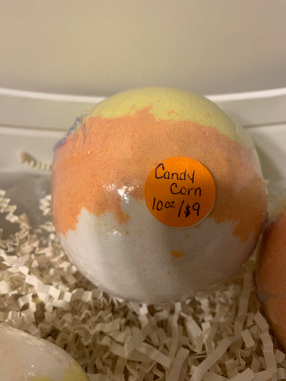 Candy Corn Bath Bombs