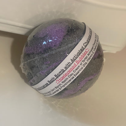 Lavender, Frankincense & Charcoal Bath Bomb