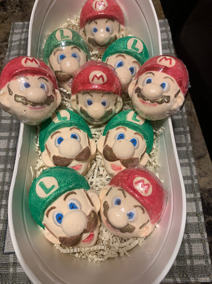 Mario Bros. Character Bath Bombs