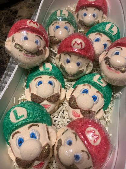 Mario Bros. Character Bath Bombs