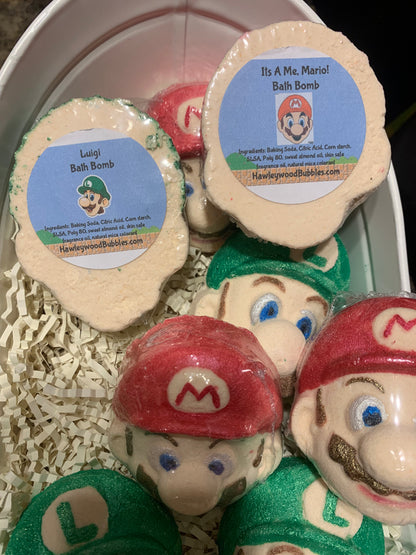 Mario Bros. Character Bath Bombs