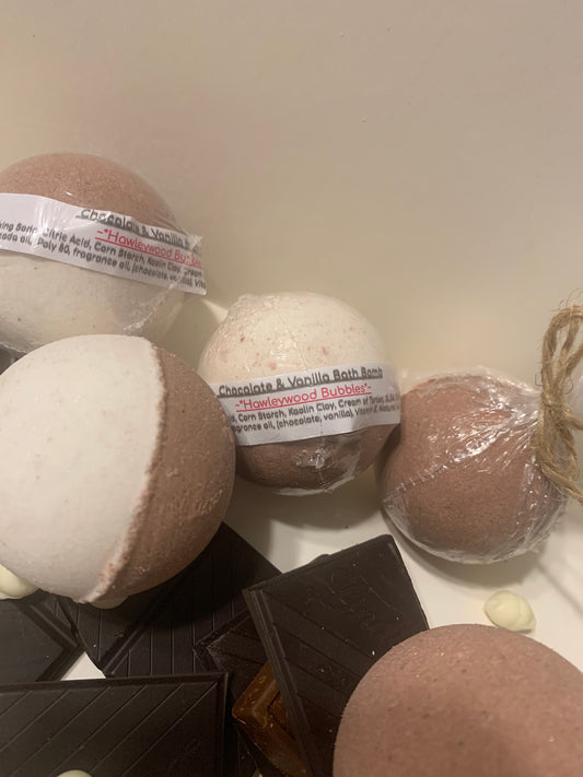 Chocolate & Vanilla Bath Bombs