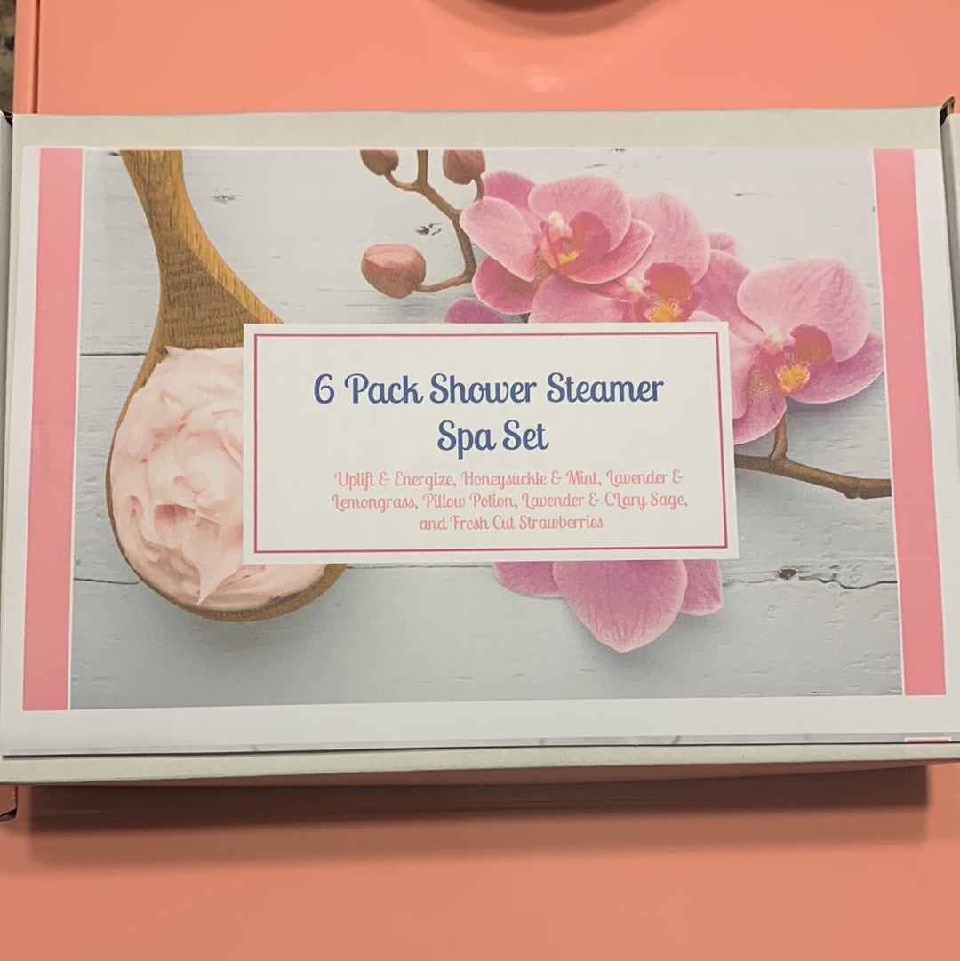 6 piece Shower Steamer Spa Gift Box Set