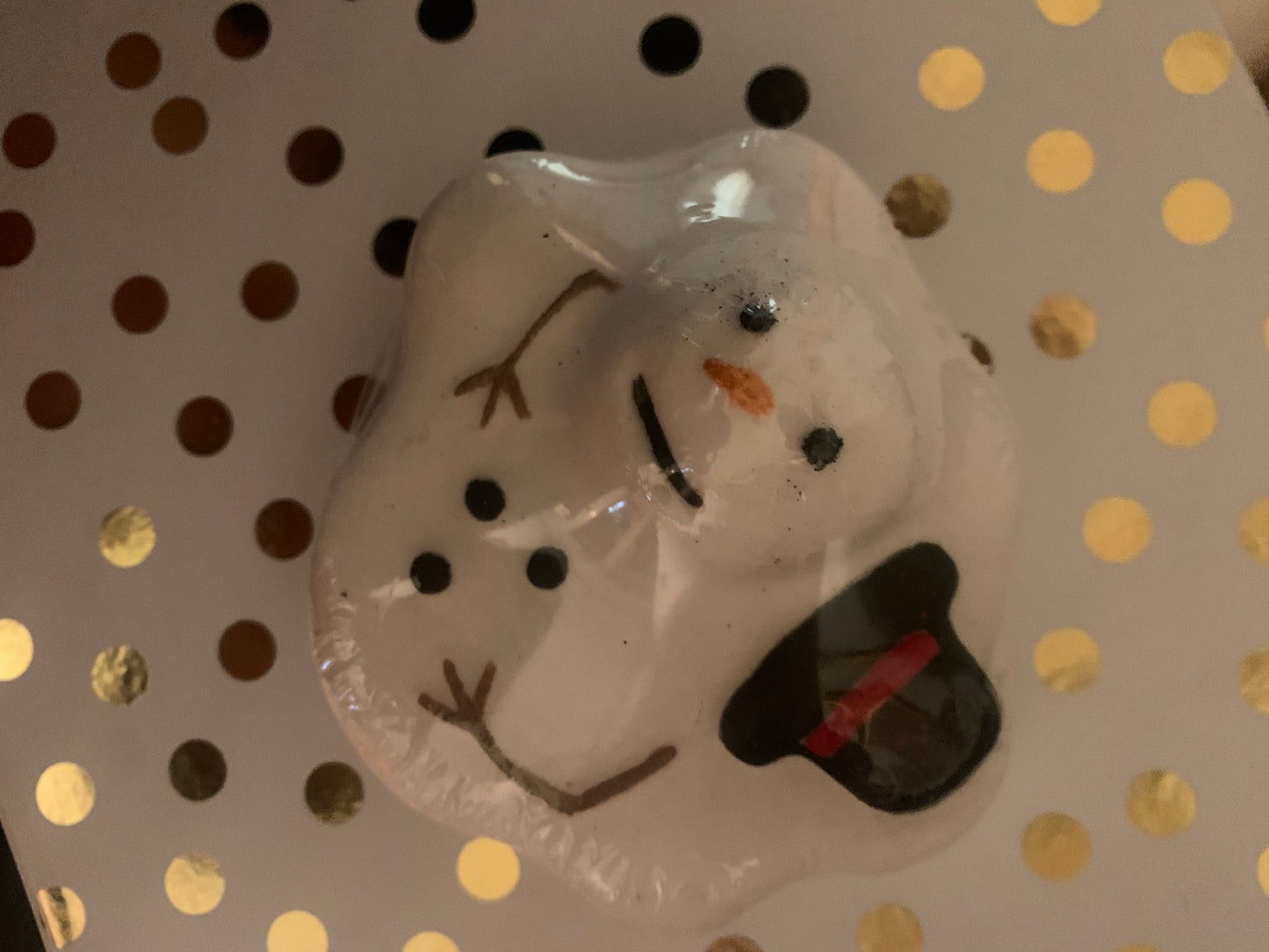 Color Changing Melted Snowman BathBomb with Surprise Inside | Foaming | Moisturizing