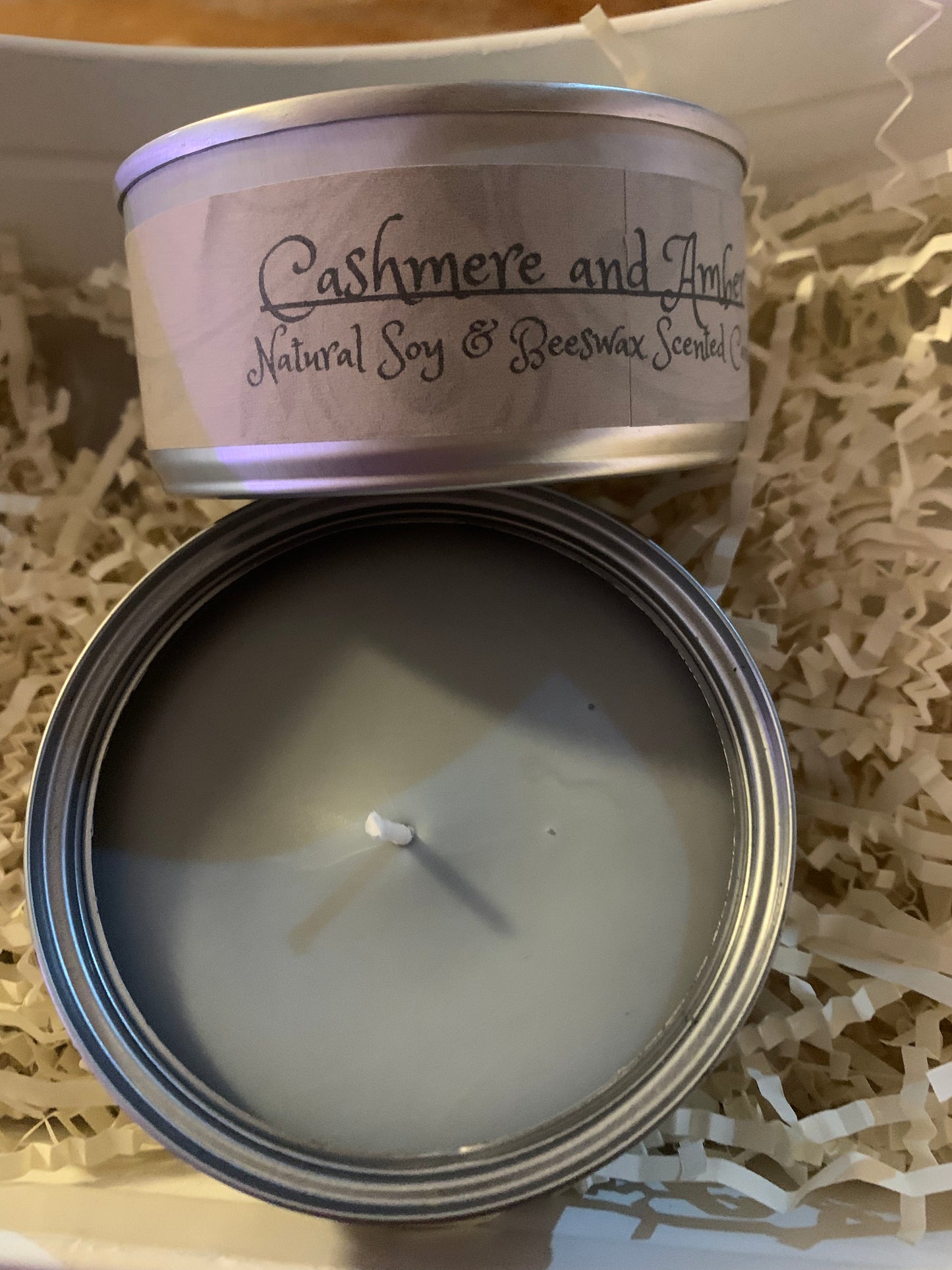 Cashmere & Amber Scented Candle