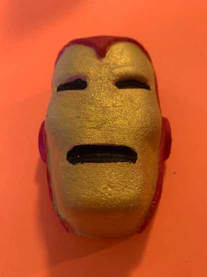 Masked Suited Man of Iron Hero Avenge Character Bath Bomb with surprise inside