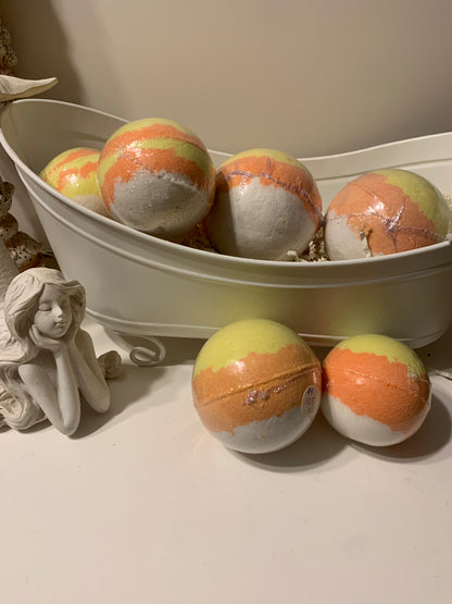 Candy Corn Bath Bombs