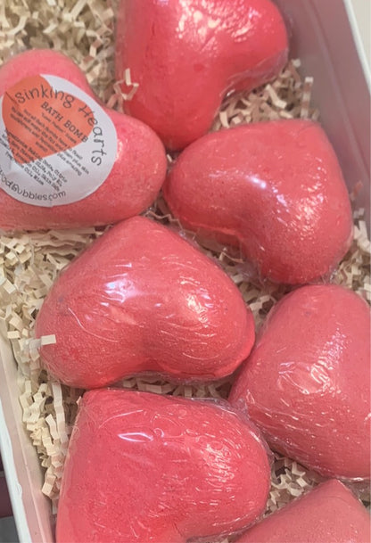 “Love Potion” Sinking Hearts Bath Bomb