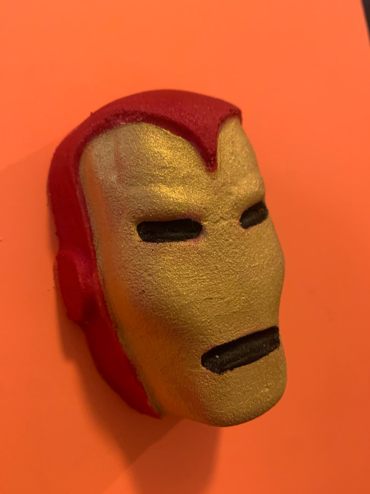Masked Suited Man of Iron Hero Avenge Character Bath Bomb with surprise inside